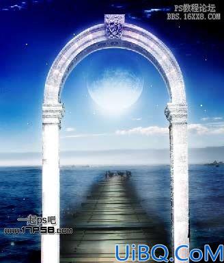 用Photoshop制作星球梦幻拱门