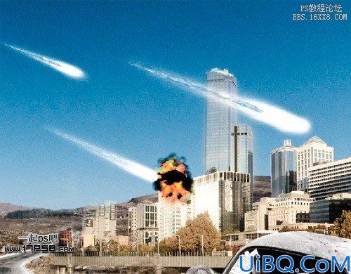 Photoshop图片合成-公路背剑勇士