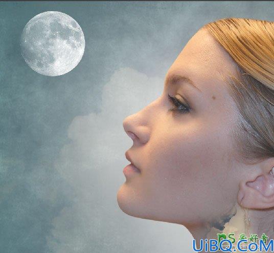 Photoshop人物头像合成美化教程：打造与大自然完美结合的美女头像