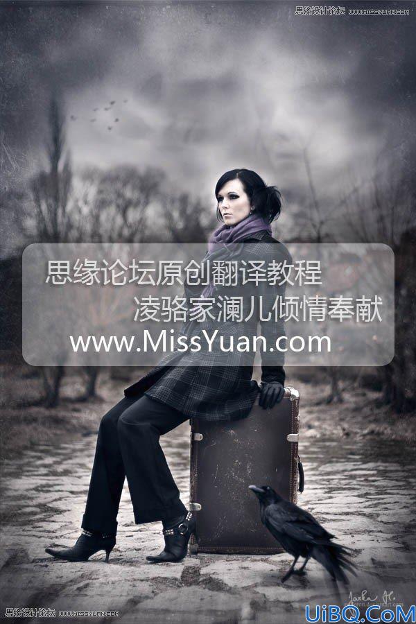 Photoshop合成超酷的野外女巫场景