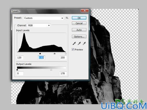Photoshop图片合成实例：利用多种景观素材图合成用神圣的石头雕