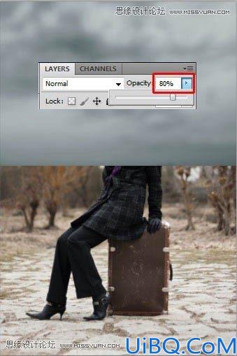 Photoshop合成超酷的野外女巫场景