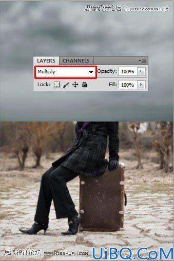 Photoshop合成超酷的野外女巫场景