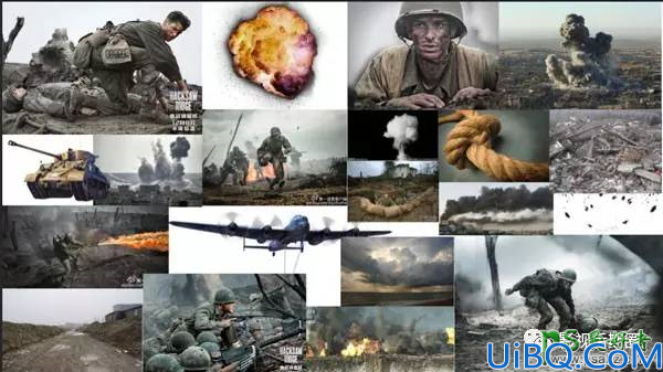 Photoshop海报合成教程：利用溶图技术创意合成战争题材海报，战争海报