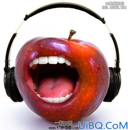 Photoshop实例教程-爱唱歌的苹果