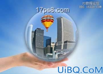 图片合成：城市在你手中