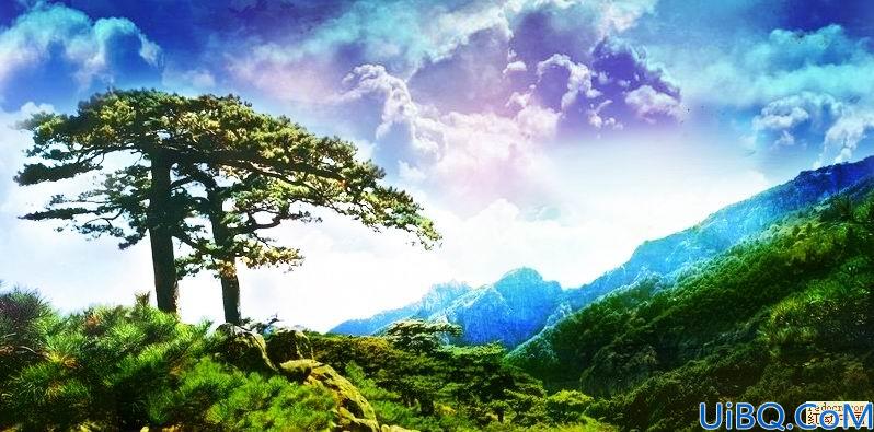 Photoshop合成超酷魔幻山林风光特效的详细教