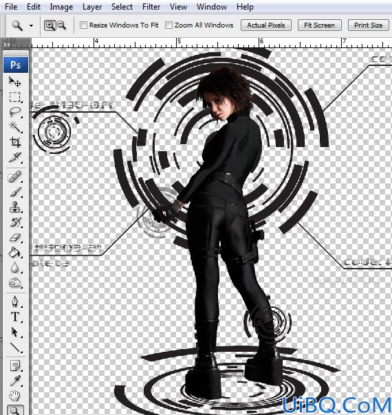 Photoshop合成制作Tron风格的科幻插图教程