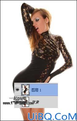 用Photoshop合成动感暗黑舞女