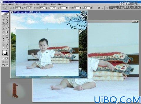 教您用Photoshop把图片和风景融在一起