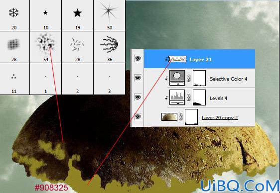 Photoshop合成教程:制作漂浮在空中的树屋