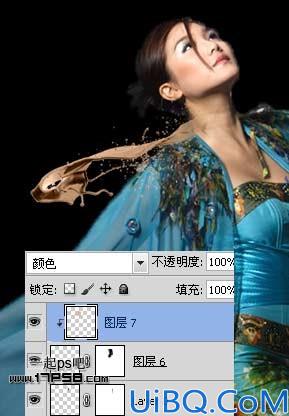 Photoshop合成超酷的飞天美女场景