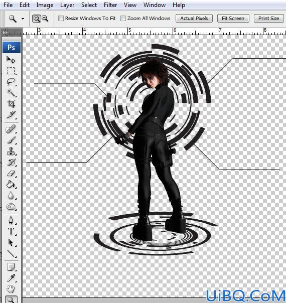 Photoshop合成制作Tron风格的科幻插图教程
