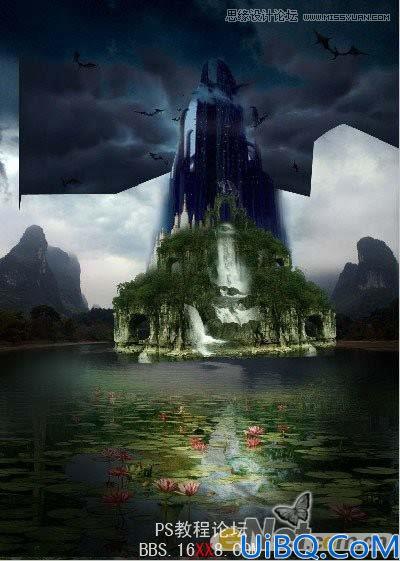 Photoshop创意合成教程:经典合成神秘的古龙堡