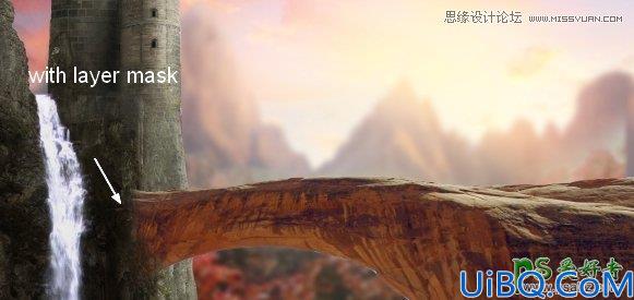 Photoshop合成教程：利用素材,笔刷，调整图层合成秋季唯美的城堡场景图
