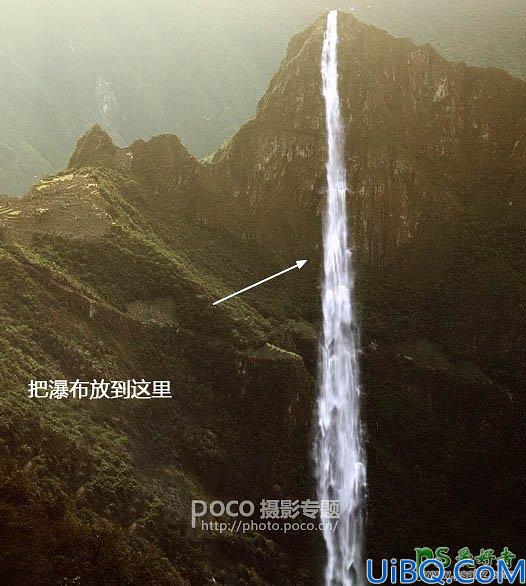 Photoshop图片合成实例：创意打造霞光中西域古建筑屹立在山峰中的场景特