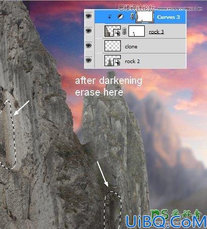 Photoshop合成教程：利用素材,笔刷，调整图层合成秋季唯美的城堡场景图