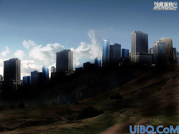 photoshop合成教程:壮丽的概念艺术城市