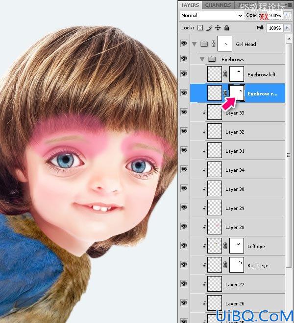 PHOTOSHOP教程:创建一个梦幻的小鸟女孩画像