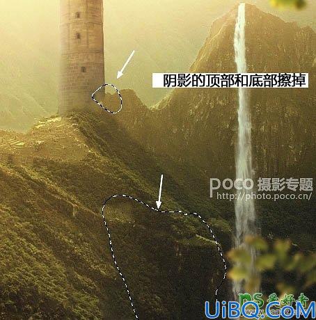 Photoshop图片合成实例：创意打造霞光中西域古建筑屹立在山峰中的场景特