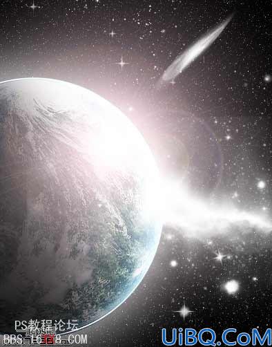 Photoshop简单合成漂亮的宇宙星体
