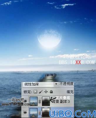 Photoshop教程:合成一款穿越星空的拱门