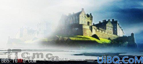 Photoshop教程:制作一座神秘的海上城堡
