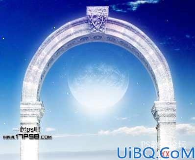 Photoshop教程:合成一款穿越星空的拱门