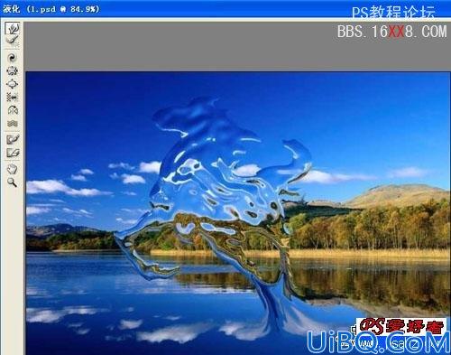 photoshop合成教程:水上跃起的骏马
