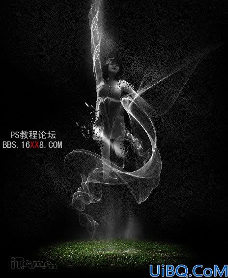 PhotoShop合成神秘的美女精灵效果的教程