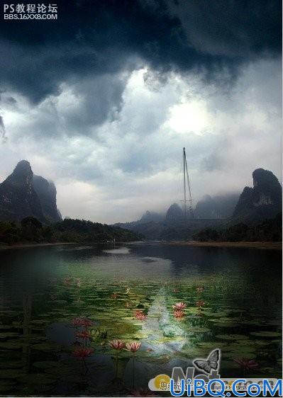 photoshop CS4合成古城堡图像效果