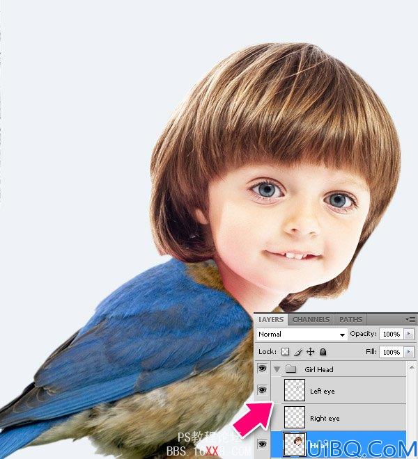 PHOTOSHOP教程:创建一个梦幻的小鸟女孩画像