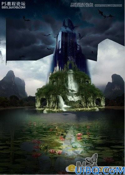 photoshop CS4合成古城堡图像效果