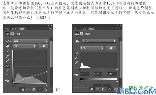 Photoshop合成教程：把树根、骷髅、鸟巢等素材合成出古怪的骷髅树效果图