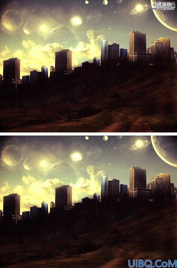 photoshop合成教程:壮丽的概念艺术城市
