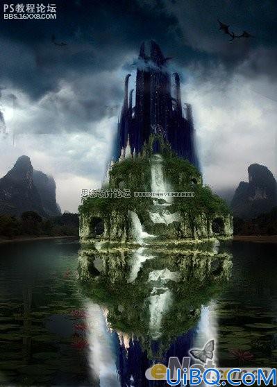 photoshop CS4合成古城堡图像效果
