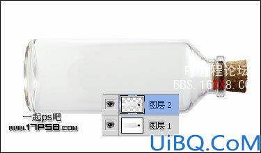 Photoshop合成在瓶子里游泳的鲨鱼