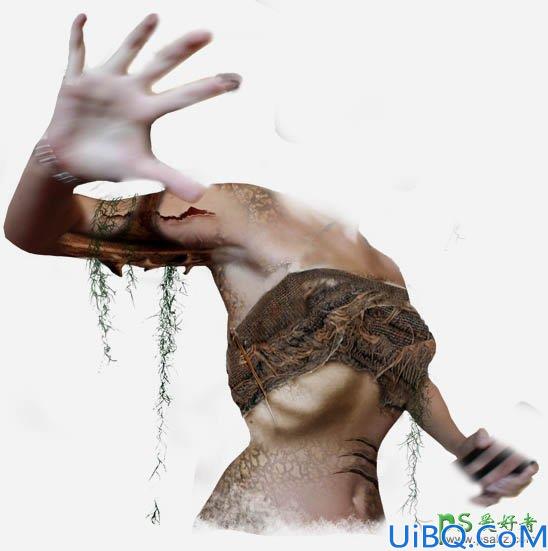 Photoshop科幻电影场景合成教程：打造一幅魔法冰冻的海妖场景图片