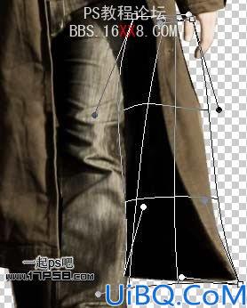 Photoshop合成走在路上的带刀武士