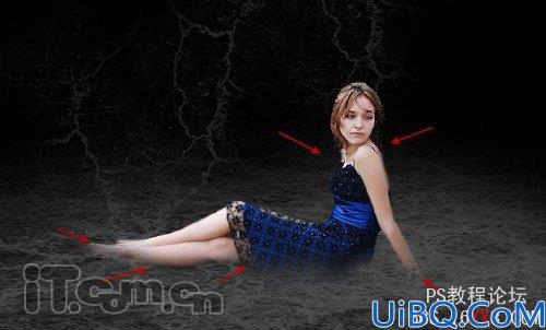 PhotoShop合成神秘的地狱美少女的教程