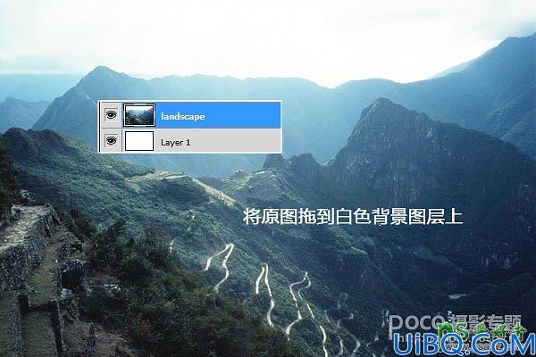 Photoshop图片合成实例：创意打造霞光中西域古建筑屹立在山峰中的场景特