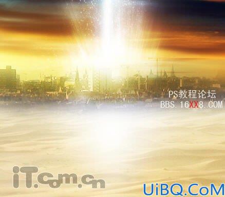 PhotoShop合成神奇的沙漠海市蜃楼景观的教程