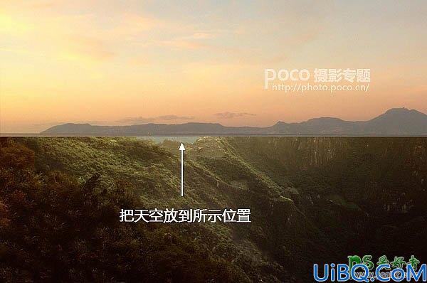 Photoshop图片合成实例：创意打造霞光中西域古建筑屹立在山峰中的场景特