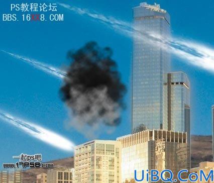Photoshop合成走在路上的带刀武士