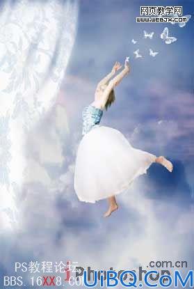 Photoshop照片合成教程:打造云端舞蹈的天使
