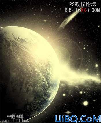 Photoshop简单合成漂亮的宇宙星体