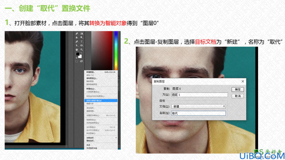 Photoshop经典合成教程：利用图案素材创意打造有趣的人物脸部涂鸦效果图