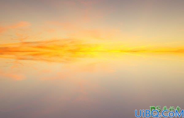 Photoshop合成教程：营造一个落日黄昏中木船驶过湖泊的梦幻场景特效图片