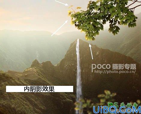Photoshop图片合成实例：创意打造霞光中西域古建筑屹立在山峰中的场景特