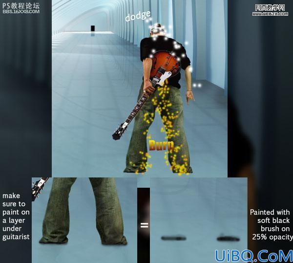 Photoshop教程:照片合成实例好看的吉他英雄